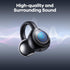 Open Ear Earbuds, Bone Conduction Headphones, Wireless Clip On with Charging Case, 42 Hours Playtime, Black