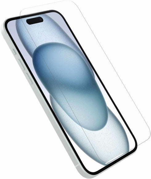 OtterBox iPhone 15 Glass Screen Protector, Flawless Touch Response, Fingerprint Resistant, Easy