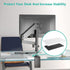 WALI C Bracket Clamp Computer Monitor Arm, Steel Reinforcement for Most Monitor Mount Stand Grommet C Clamp