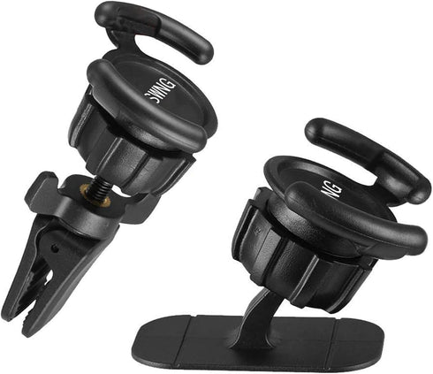 KSWNG Universal Air Vent Car Mount - 360° Rotation Clip Car Mount Phone Holder with Adjustable Switch Lock for