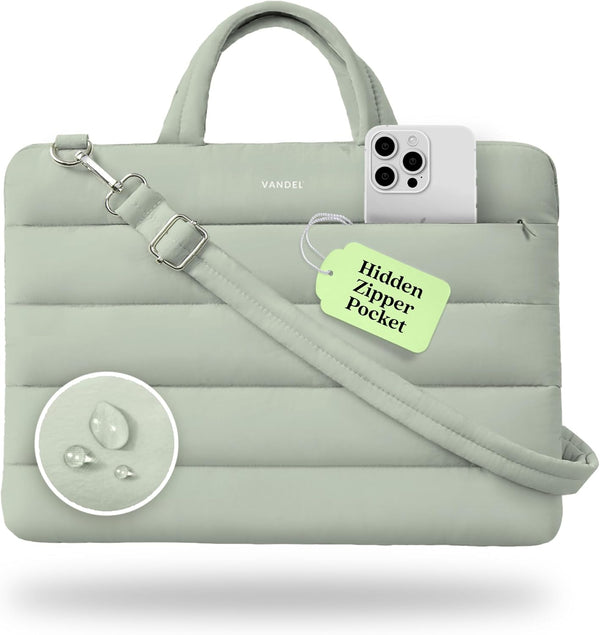 VANDEL 15-16 inch Laptop Carrying Case Sleeve with Strap, Shoulder Bag with Handle,