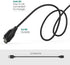 Vivosmart 5 Charger Replacement USB Data Sync Cable for Garmin Vivosmart 5 Fitness Tracker, Black - 2Pack