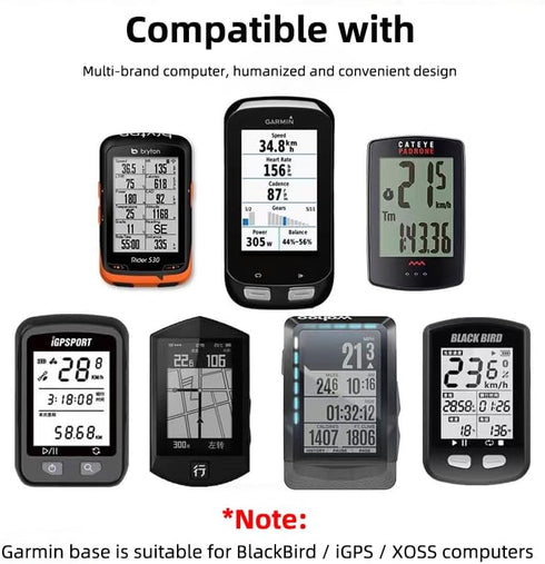 GPS Computer Mount for Aero Bars, TT Bars, or Tri Bars, Compatible with Garmin, Wahoo, CatEye, Bryton