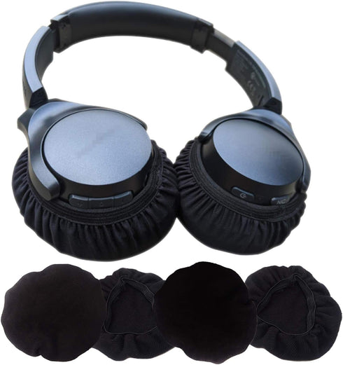 Honbay Headphone Covers: 2 Pairs of Stretchable, Washable Earcup Protectors for Gaming, Racing, Aviation & Gym Training.