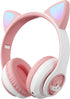 Cat Ear Bluetooth Headphones, Kids Wireless Headphones for Boys Girls, Compatible with Amazon Fire Tablet