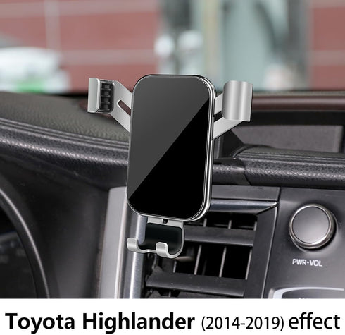 LUNQIN 2014 2015 2016 2017 2018 2019 Car Phone Holder for Toyota Highlander Auto Accessories Best Cell Phones Mount