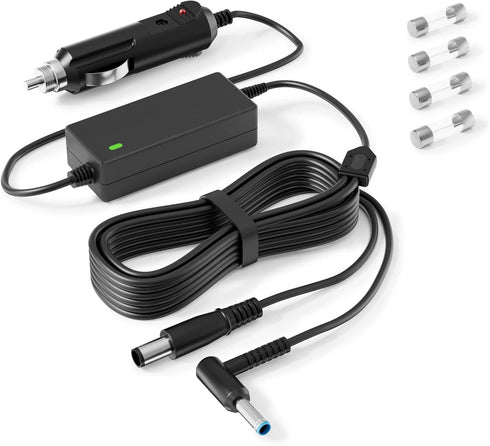 VHBW CAR Charger Replacement for HP Laptop 90W Compatible with HP Spectre Pavilion Envy EliteBook X360