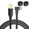 USB to micro Right Angle Camera Cable, 16ft, Super Fast and Stable 3.0 Transmission for Online Shooting