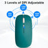 Wireless Bluetooth Mouse, Rechargeable Slim Silent Mouse for iPad/MacBook Pro/Air/Laptop (Jade Green)