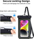 IP68 Waterproof Phone Case for iPhone 14/13/12/11 Pro Max & Samsung Galaxy - 2 Pack Floating Beach Essentials.