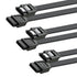 Mbiydeg SATA Cable III for SSD HDD Data,3 PCS 6Gbps Straight Angle 15