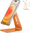 OMOTON Adjustable Cell Phone Stand, Aluminum Desktop Cellphone Stand with Anti-Slip Base and