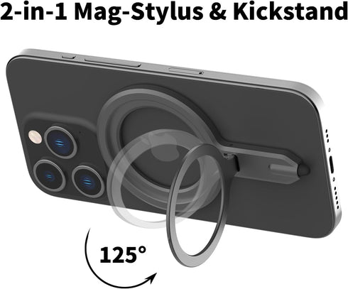 PETERONG Magnetic Stylus Pen with Phone Stand Compatible with MagSafe for All Touch Screen Tablets/Cell Phones