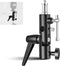 NEEWER H Type Camera Flash Bracket Mount with Umbrella Softbox Holder, 180° Swivel Adjustable Light Stand Adapter
