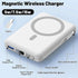 Azmuth 10000mAh Magsafe Battery Pack, Magnetic Power Bank with USB-C & Lighting Cable, LED Display, Wireless Portable