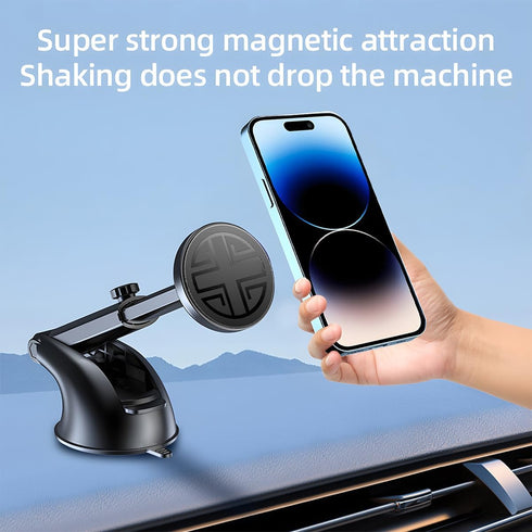 HZEL Magnetic Car Phone Holder, Vehicle Windshield Dashboard Cellphone Mount, Suction Cup Hands Free Automotive