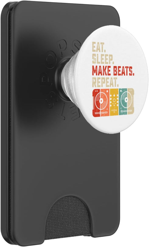 Funny Music Producer Music Production Apparel Co. Eat Sleep Make Beats Beat Makers Music Producer Mens Dj Dad PopSockets