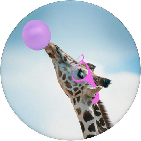 Bubblegum Giraffe Popgrips PopSockets PopGrip: Swappable Grip for Phones & Tablets