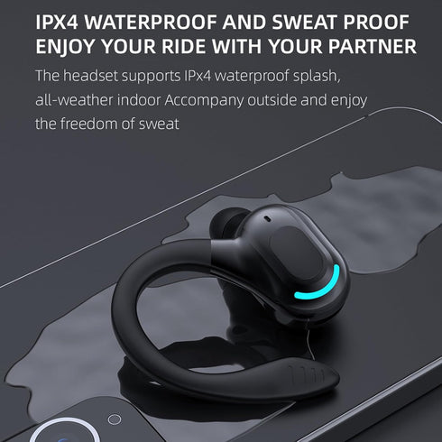 Shop Wireless Earbuds with Earhooks - Bluetooth Sports Headphones, 20H Battery, Waterproof, Noise Cancelling for