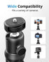 UBeesize Camera Tripod with Remote, Flexible Stand with Phone Holder and Action Camera Mount Adapter for iPhone Samsung