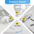Roolaudk 2 Pack Floating Shelves for Wall Mount Holder for Flower Pot, Security Camera for Baby Monitor, Dog Detection