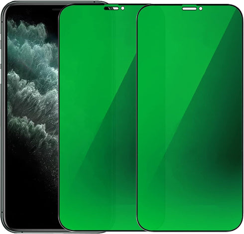 2 PCS Anti-Blue Privacy Tempered Glass Mirror Screen Protector for iPhone 11 Pro Max/iPhone XS Max, 6.5 inch