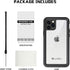 Lanhiem Waterproof Case for iPhone 11 Pro, 360 Full Body Protection, Clear Cover with Built-in Screen Protector