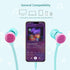 Cute Donut Earbuds for Kids, Wired Earbud & in-Ear Headphones with Microphone and Lovely Storage Case for School Girls