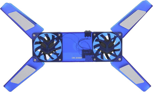 Laptop Cooling Stand, Cooler with 2 Fans, Foldable Laptop Cooling Fan Pad, USB Cable
