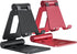 Nulaxy 2 Pack Dual Folding Cell Phone Stand, Fully Adjustable Foldable Desktop Holder Compatible with Phone 14 13 12 Pro