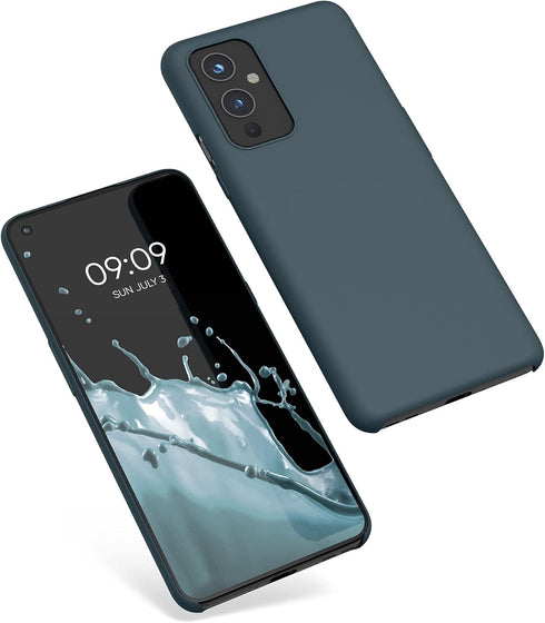 kwmobile Case for OnePlus 9 (EU/NA Version) - TPU Silicone Phone Cover with Soft Finish, Dark Slate