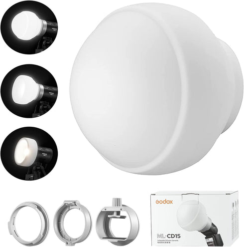 GODOX ML-CD15 Camera Flash Diffusion Dome for V1 V860III V860II V850II TT685II TT600