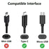 Cell Phone Charging Cable, USB Charger Cord for Phone, Powerbank, Tablet, 3.3ft Easy to Use
