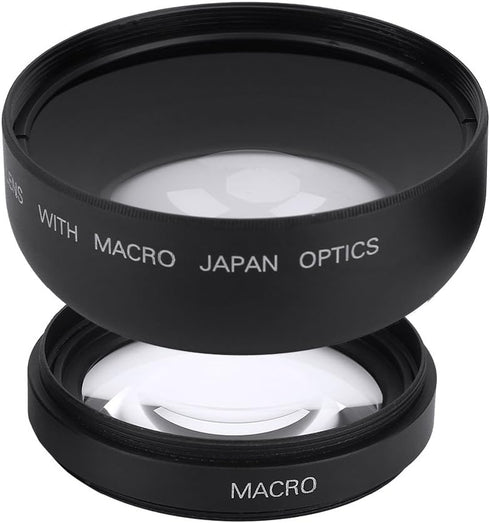Wide Angle Macro Lens, 52mm 0.45X Magnification Universal Conversion Lens for Canon, Nikon, Sony