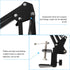 Alipis 1/4 Metal Webcam Stand Scissor Arm Desktop Camera Clamp Mount with Screw for Live Streaming and Video Recording