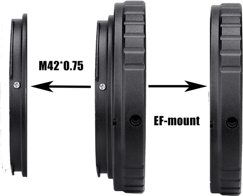 SVBONY SV195 T-Ring Adapter, Metal Aluminum Telescope Adapter for Canon EOS SLR DSLR Cameras