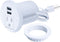 Maggie Desktop Power Grommet with 2 USB Charging Ports, 2inch Hole Table Power Outlet, 6.5ft Extension Cord, 1 Outlet
