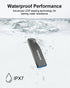 128GB USB 3.0 Flash Drive, Slim Waterproof Metal Memory Stick, Portable Keychain Thumb Drive for PC - Gray