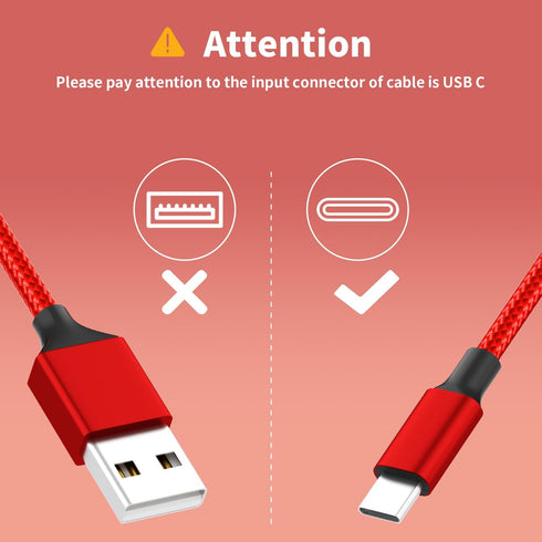 USB C Multi Charging Cable, 2 Pack 4FT, 3 in 1 Nylon Braided Universal Charging Cable for iPhone 16/15 Series & Other