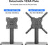 XINLEI 17-55 Inch 88lbs 400x400mm, TS102 Universal TV Stand Base, Table Top TV Stand for LCD/LED TVs, Height Adjustable