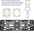 ChargerCity 2 4 Universal Metal Alloy Bracket Plate for Ham CB Radio Garmin GPS Fish Finder Vehicle Mounting Plate
