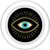 Yellow Evil Eye Black PopSockets MagSafe PopGrip for iPhone