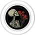 PopSockets PopGrip for MagSafe - Skull Floral Gothic Flowers Bouquet Dark Wildflowers Art