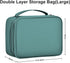 Large Capacity Electronics Accessories Organizer Case with Adjustable Divider, Waterproof Leather Cord Organizer,
