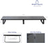 VIVO 39 inch Extra Long Monitor Stand, Wood & Steel Desktop Riser, Dual Screen Organizer for TV, Keyboard, Laptop