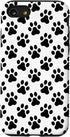 Dog Paw Print Phone Case for iPhone SE (2020), 7, 8 - Black and White Gift for Dog Lovers