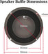 HiQltyla 6.5" 6.5" (Pack 2) Speaker Baffle, Suitable for DIY Bookshelf Speaker Home Audio Systems or Car Speaker