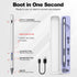 Stylus for ASUS Zenbook Flip/Pro/Vivobook, MPP 2.0 Tilt-Active Pen with 4096 Levels of Pressure Sensitivity, Silver