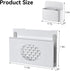 Josmimic Desk Side Storage, Metal Laptop Holder with Magnetic Pen Box, Clamp-On Under Desk Organizer with Cooling Holes