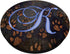 K Blue Paw Print Monogram Initial Letter PopSockets Grip and Stand for Phones and Tablets, Animal Dog Cat Pet